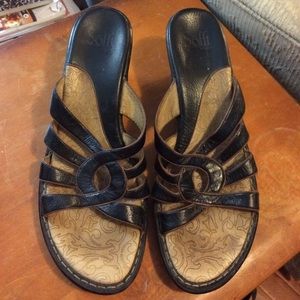 COPY - Soft sandels, black shoes sz 10